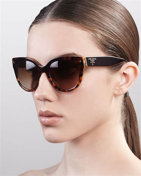 flat top cat eye sunglasses yellow metal frame